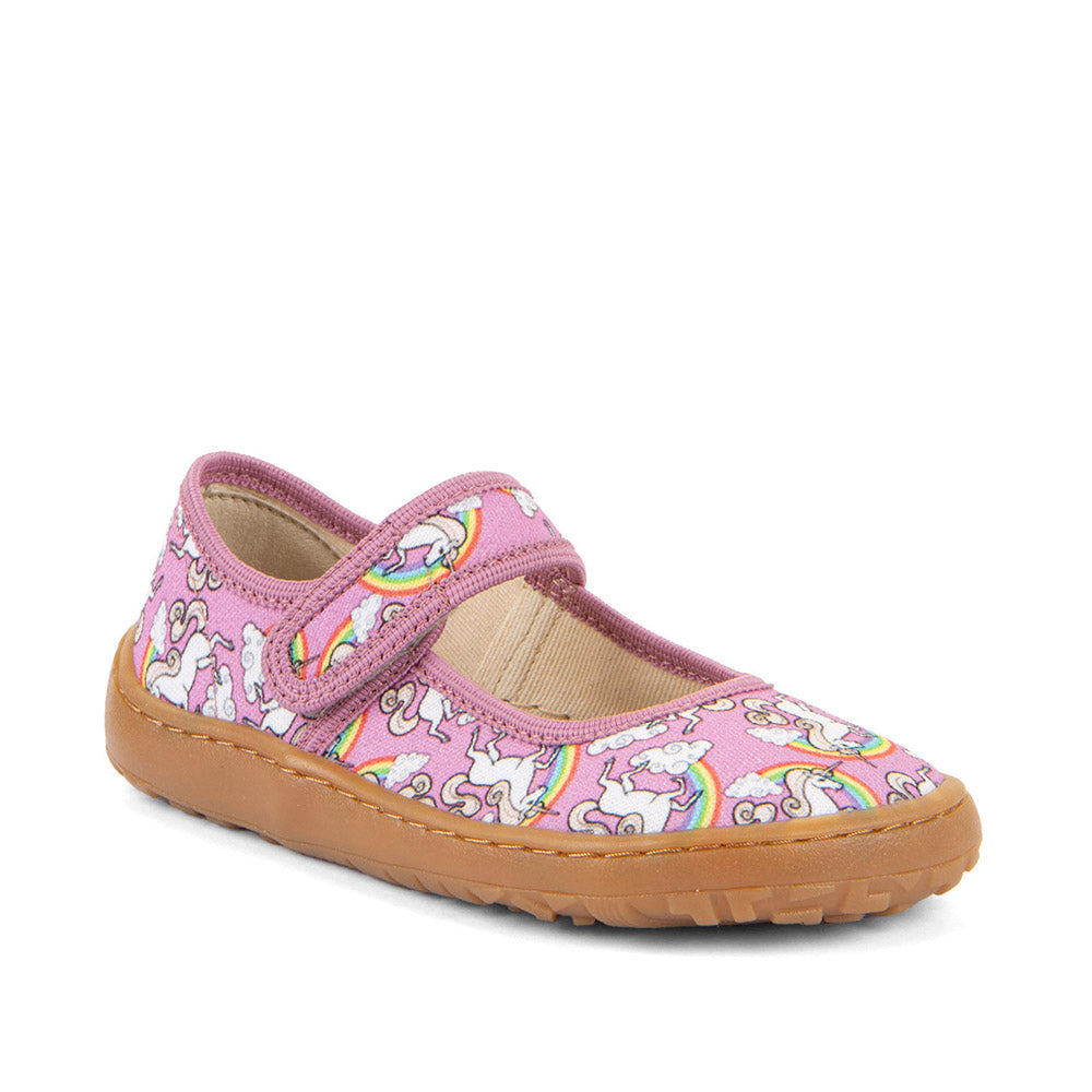 Froddo Canvas Balletty White Pink Barfußschuh für Kinder