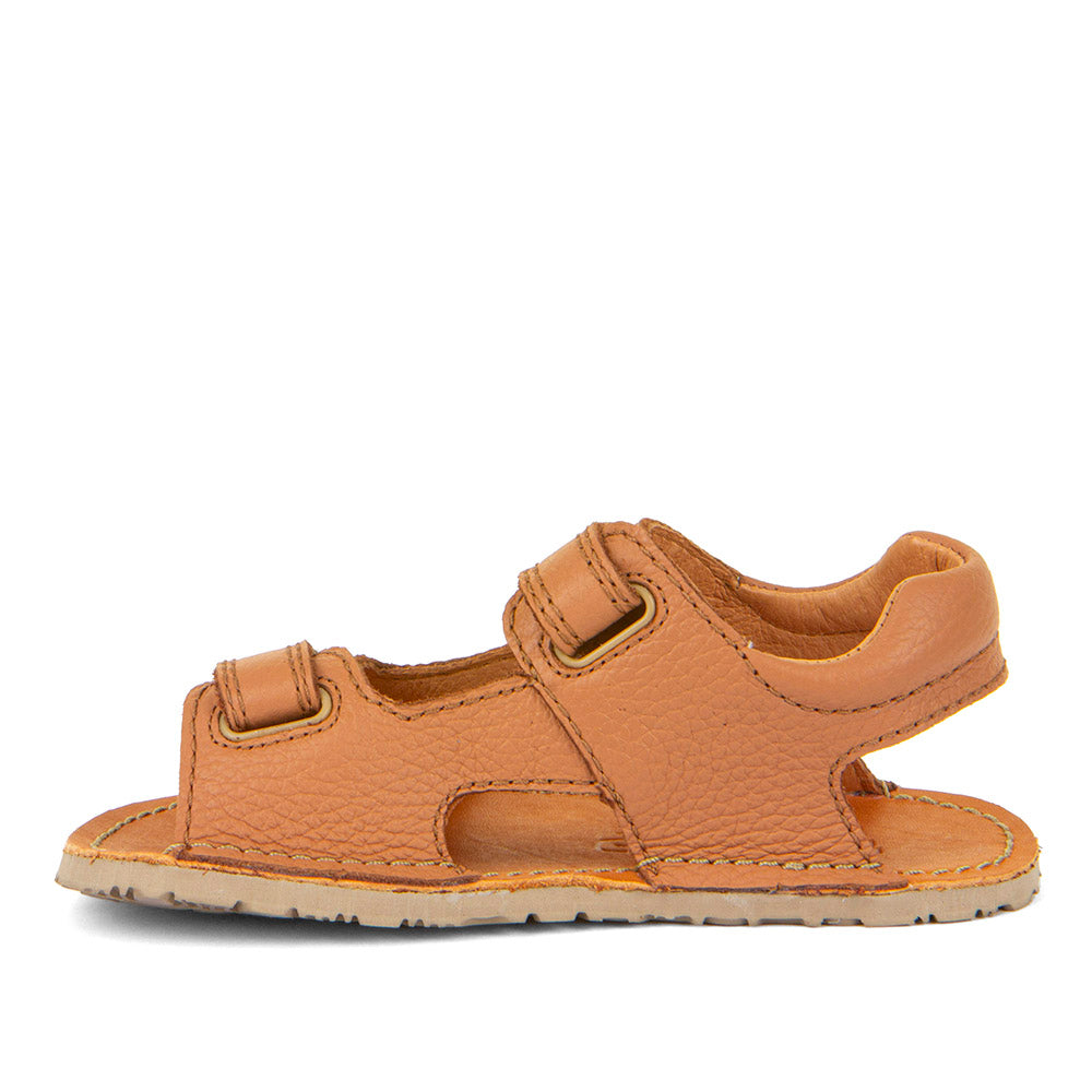 Chromfrei gegerbtes Leder der Froddo Barefoot Flexy Mini Cognac