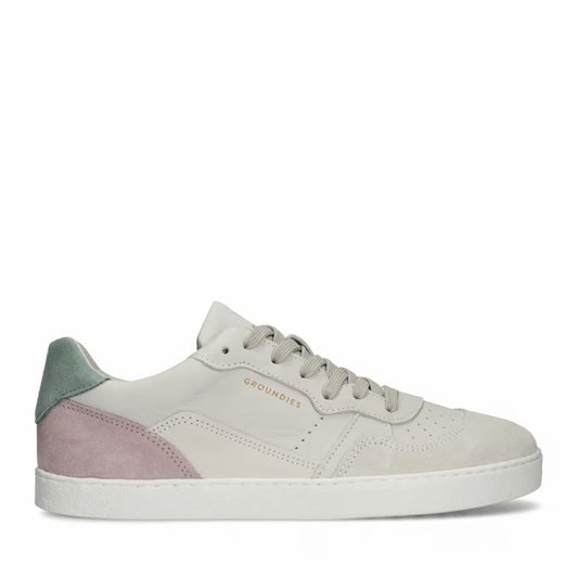 Groundies Nova GS1 Women Beige Pink Barfuß-Sneaker für Damen