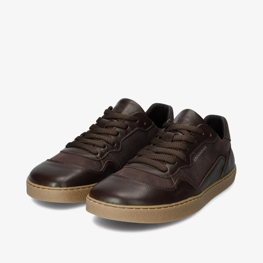 Groundies Nova Special Women Espresso Croco Barfuß-Sneaker für Damen
