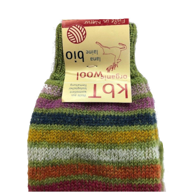 HIRSCH NATUR Rainbow-Stulpen Maigrün