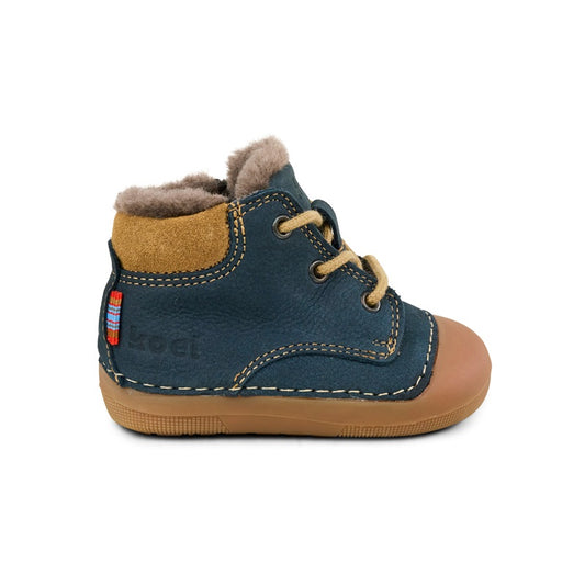 Koel Ava Leather Wool Blue Seitenansicht