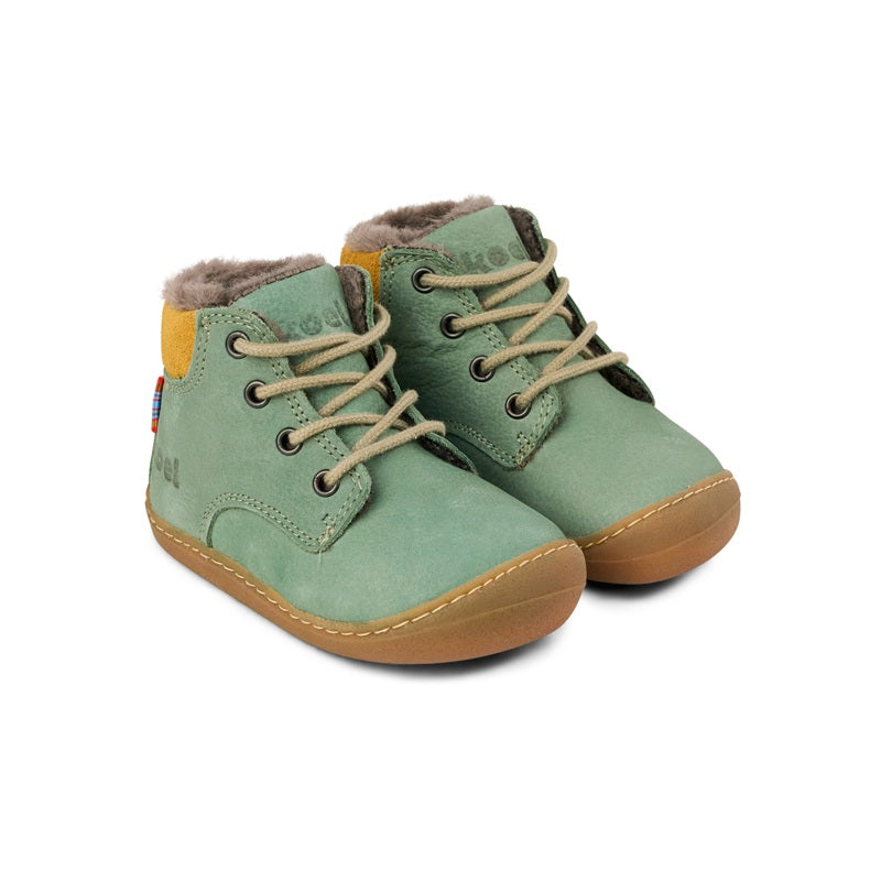 Koel Bill Lambswool Olive Barfußschuh