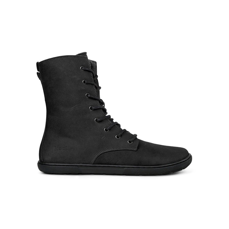 Warmer Barfußstiefel aus Nappaleder