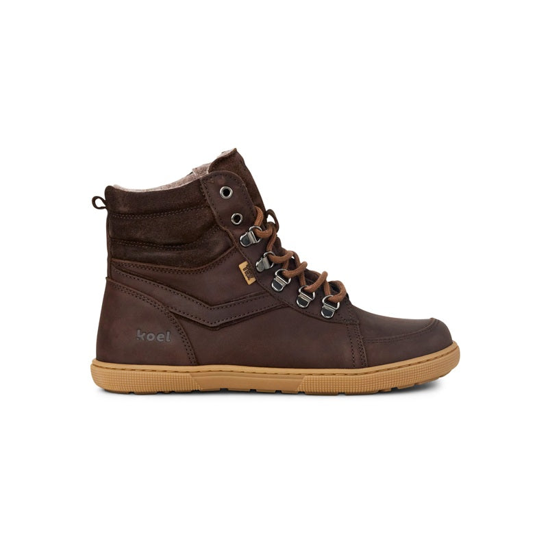 Warmer Barfuß-Winterstiefel aus Nappaleder