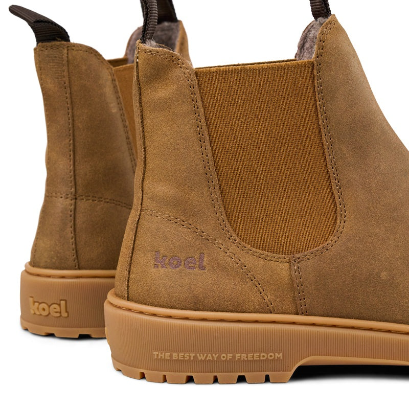 KOEL Gavien Suede Felt Gognac