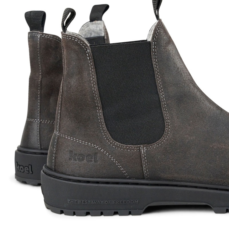 KOEL Gavien Suede Felt Dark Grey
