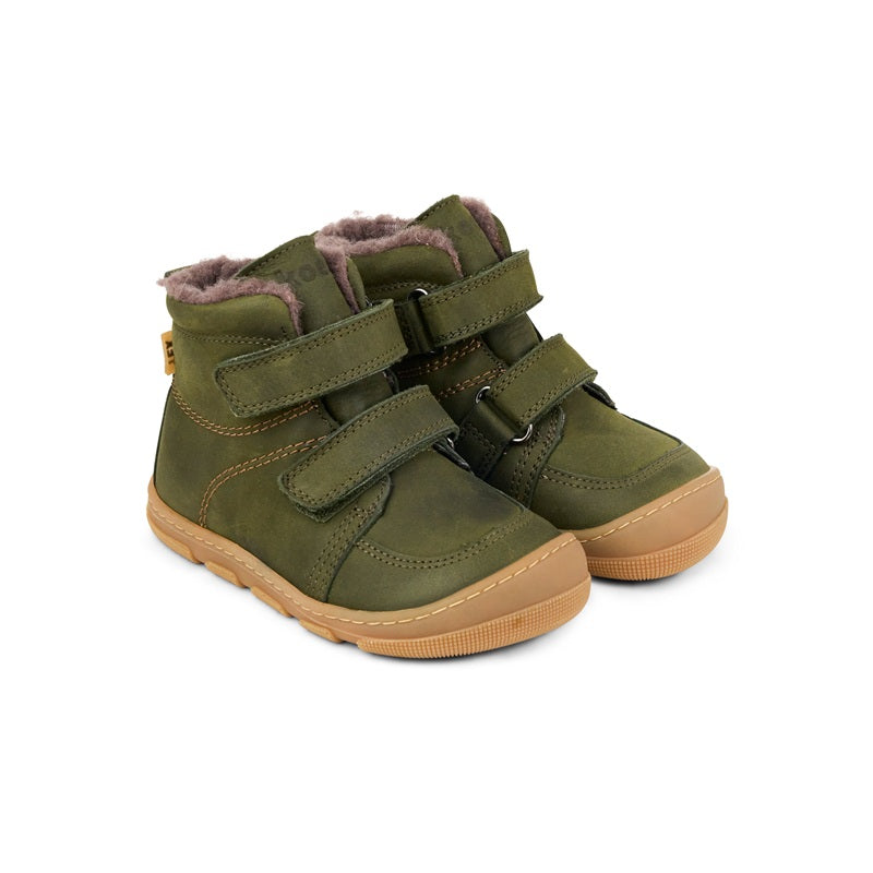 Koel Kasi Wool Khaki Barfußschuh Kinder