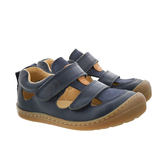 Koel Kato W Napa Blue – bequeme Barfuß-Sandale aus Leder