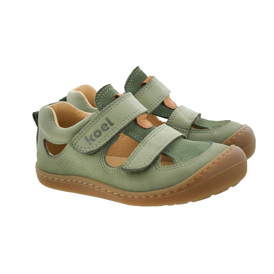 Koel Kato W Napa Olive – bequeme Barfuß-Sandale aus Leder