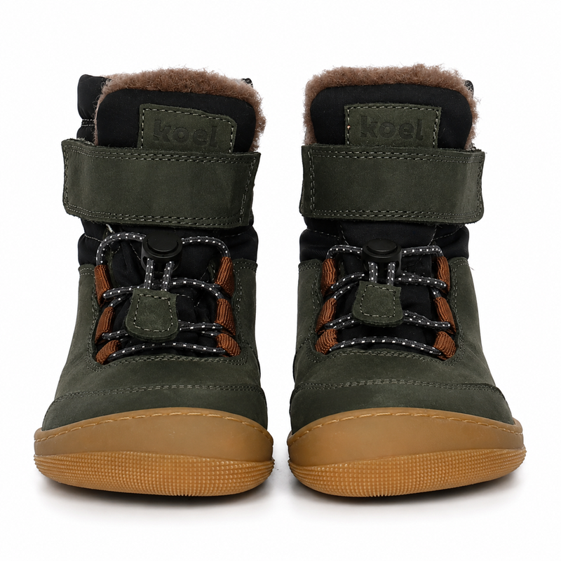 Wasserdichter Barfuß-Winterstiefel für breite Kinderfüße