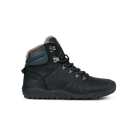 Warmer Barfußschuh aus Veloursleder