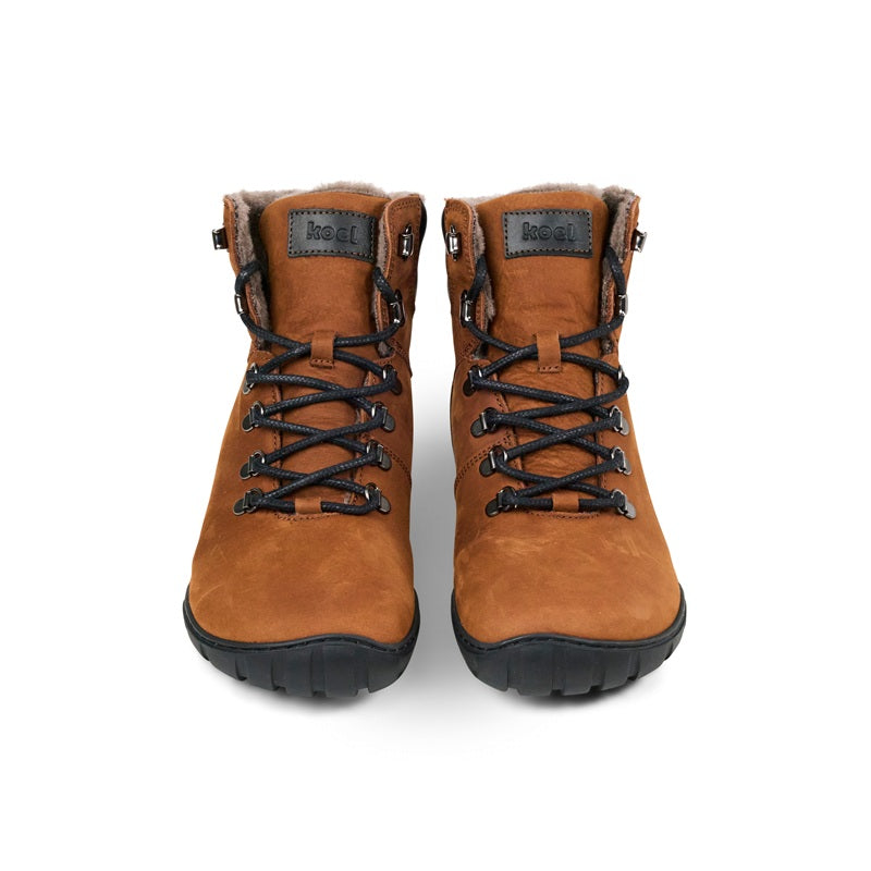 Warmer Barfußschuh aus Veloursleder