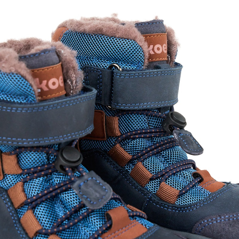 Robuster Barfuß-Winterstiefel mit Schafwollfutter