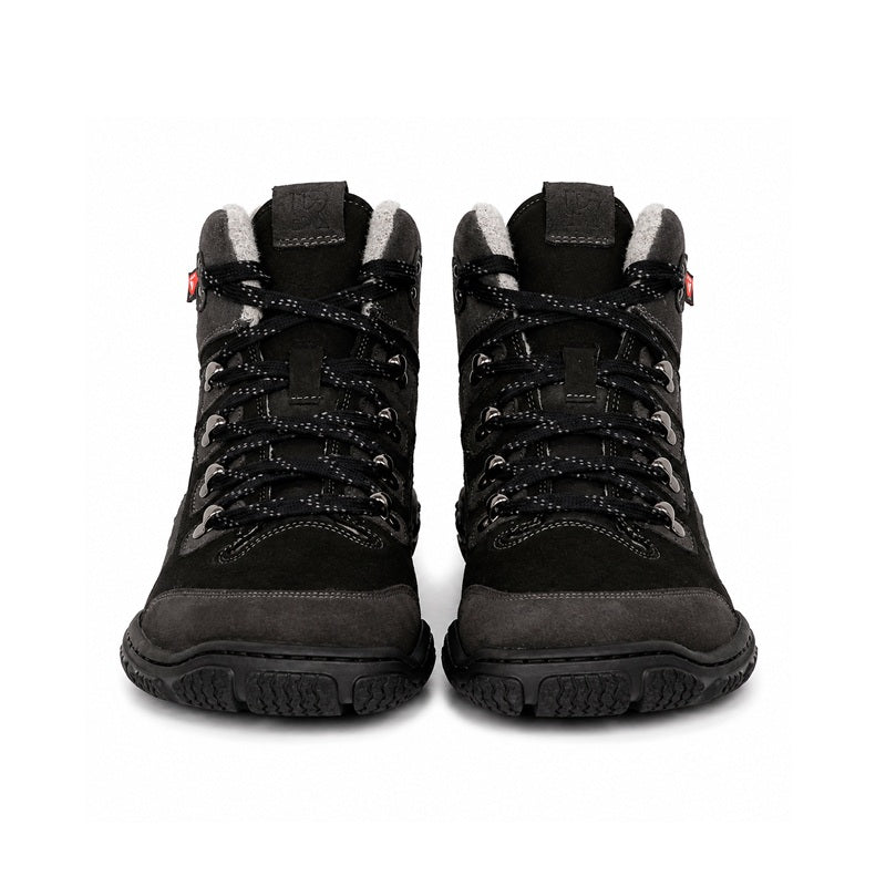 Warmer Barfußschuh aus hydrophobiertem Leder