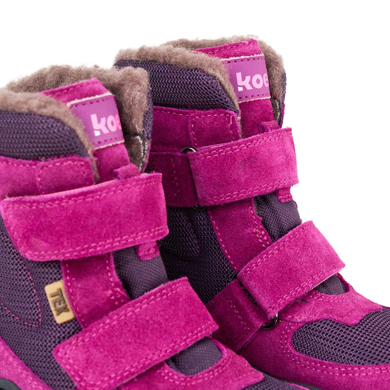 Robuster Barfuß-Winterstiefel mit Schafwollfutter