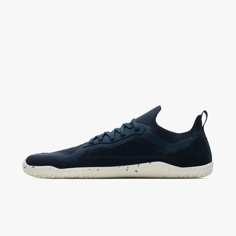 Vivobarefoot Primus Lite Knit Seitenansicht blau