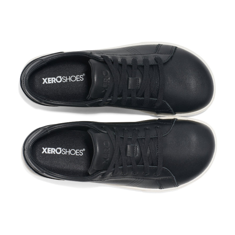 Schwarzer Leder Barfuß-Sneaker von Xero Shoes