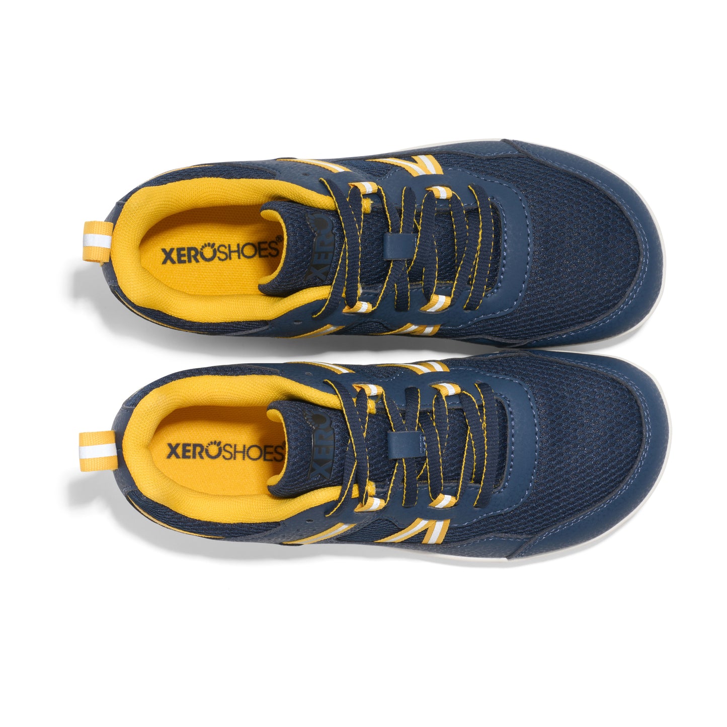 XERO SHOES Prio Big Kids Dress Blues / Spectra Yellow – Barfußschuh für aktive Kinder