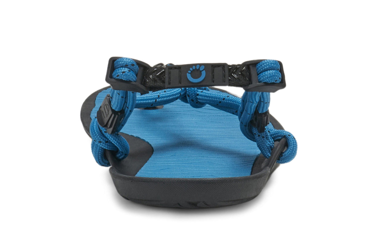Schnürsystem der Xero Shoes Aqua Cloud Blue Sapphire Wassersandale