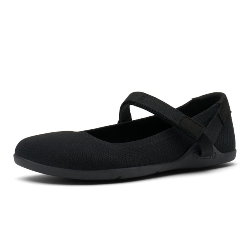 Minimalistischer Mary Jane Barfußschuh schwarz