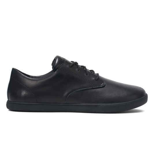 Xero Shoes Glenn Dress Black eleganter Barfuß-Halbschuh aus Leder