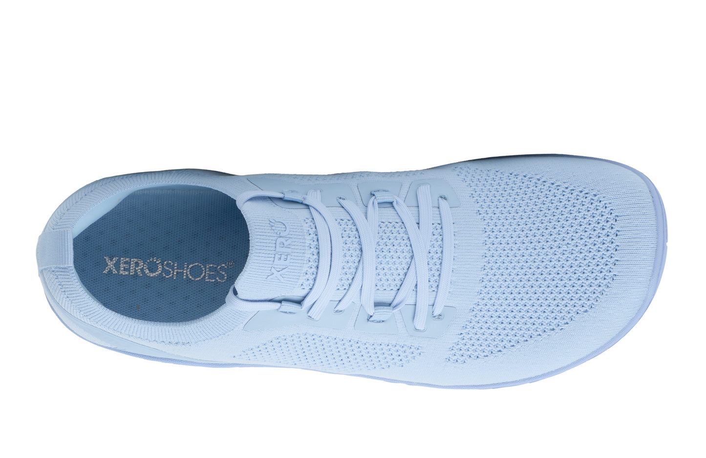 Atmungsaktives 3D-Strickobermaterial des Xero Shoes Nexus Knit Sky Blue