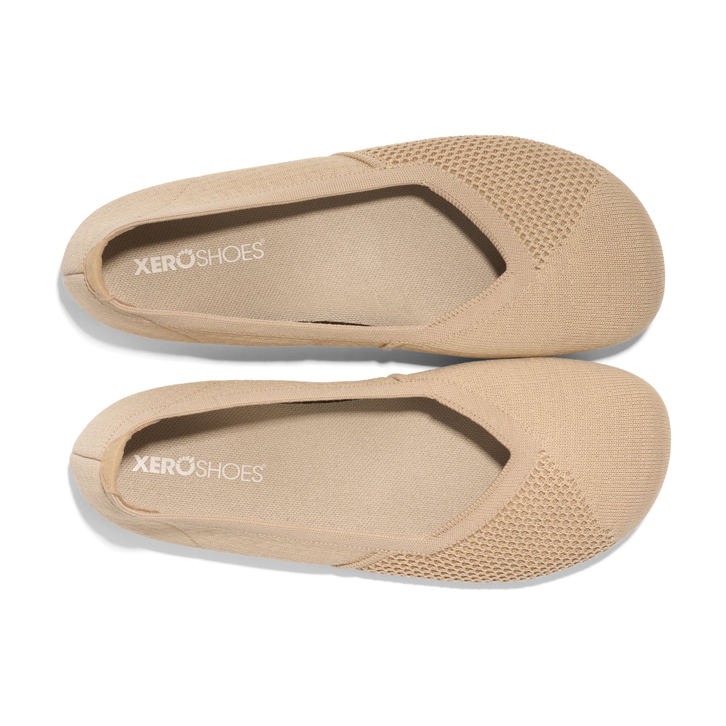 Xero Shoes Phoenix Knit Irish Cream – bequemer Barfuß-Ballerina aus Strick