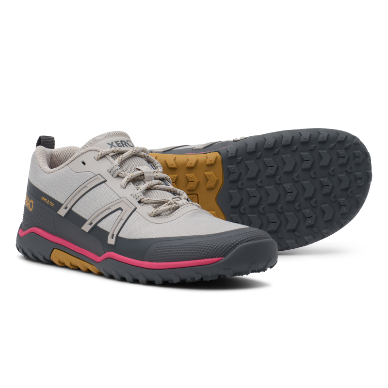 Xero Shoes Scrambler Trail Low WP Dove Asphalt wasserdichter Barfuß-Trailschuh