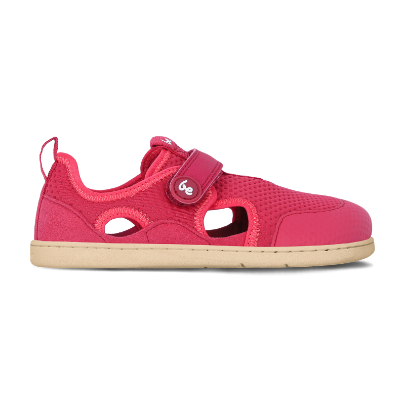 BeLenka Zest Kids Berry - Textil, Klettverschluss, Barfußsandalen Kinder