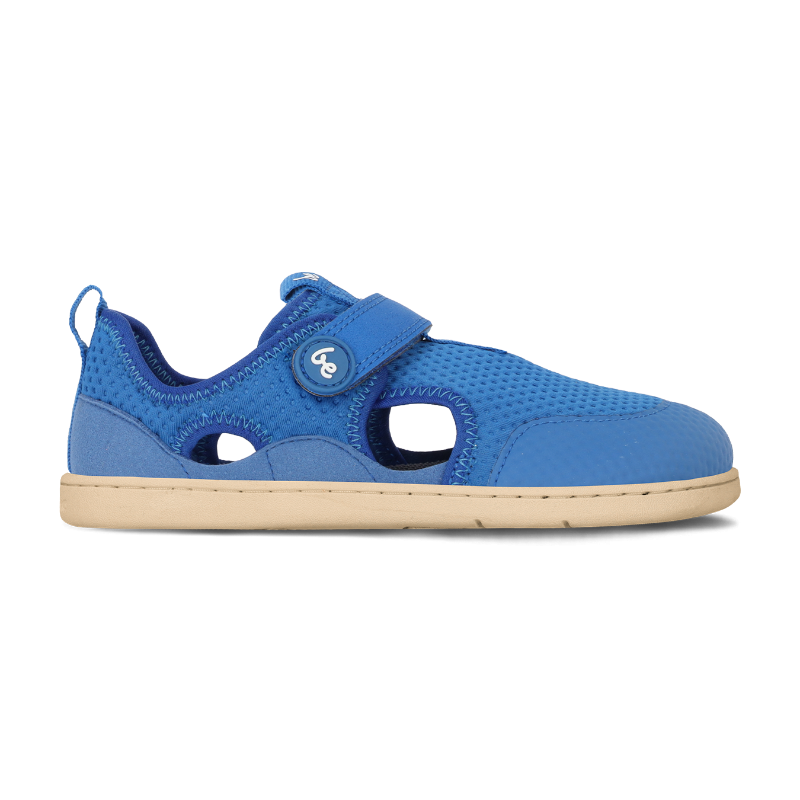 BeLenka Zest Kids Blue - Textil, Klettverschluss, Barfußsandalen Kinder
