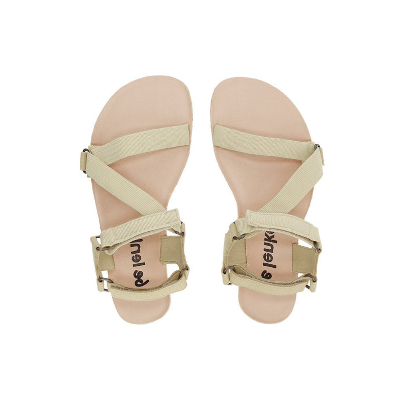 Be Lenka Flexi Beige Green Barfußsandale